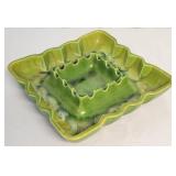 Mid century Haeger pottery ashtray, 8 x 7.5
