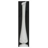 Milk Glass Swung Bud Vase - 11.5" tall
