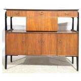 Mid-Century Teak Highboard Bar Cabinet c.1960