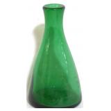 Art Glass Forest Green Vase - 6" tall