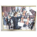 Framed Painting on Canvas, signed