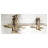 Vtg Brooklyn Bridge Wall Sculpture by Curtis Jere