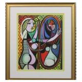 GIRL IN FRONT OF MIRROR GICLEE BY PABLO PICASSO