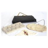 3 Vintage Ladies Clutch Purses