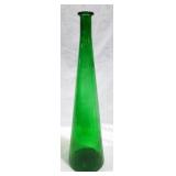 Green Glass Genie Bottle - 20" tall
