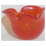 Murano Red Bowl 3x5"