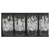 4 Vintage 5.5" Tumblers