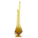 Amber Fenton Valencia Swung Vase 13" tall