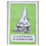 New Old Stock Poster - "Psychedelic Rock Man"