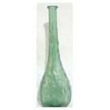 Vintage Italy Empoli Green Bottle Vase 16"