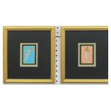 SET OF 2 ART DECO CARDS BY ALBERTO VARGAS