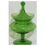 Italian Empoli Green Covered Candy 10"