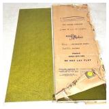 Box 10 sheets Saftiplass vintage panels