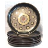 Vintage Denby Samarkand Brown 10" Dinner Plates