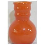 Tangerine Orange Vase 4"