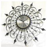 Vintage Starburst Wall Clock by Welby