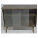 Mid-Century glass sliding door bookcase