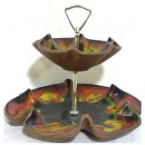 Berkely Two-Tiered Pottery Serving Dish
