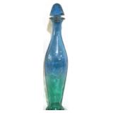 Blue Green Ombre Decanter/ Genie Bottle
