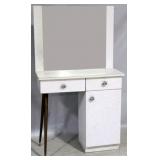 Mid-century vanity dressing stand w/ mirror