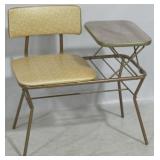 Vintage metal gossip bench