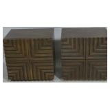 Pair Union Home Maze Wood Night Stands