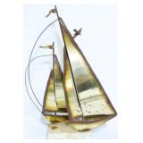 Mario Jason Signed Sailboat Sculpture 14"