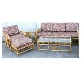 6 Pc Rattan Sunroom set