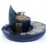 Georges Briard Hyalyn Ashtray and Lighter