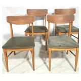 4 Vintage mid century dining chairs