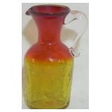 Amberina Crackle 4.5" pitcher