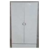 Vintage double door metal cabinet