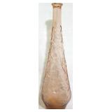 Pink Glass Genie Bottle, 16" tall