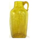 Monumental Blenko 18" Crackle Glass Jug