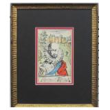 ORIGINAL 1947 ILLUSTRATION FROM ESSAYS OF MICHEL