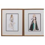 SET OF 2 VARGAS PIN UP GIRLS