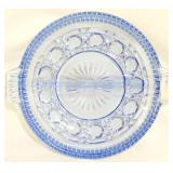 Blue 2 Part Relish Tray 7"