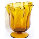 Amber Swung Vase 5.5"
