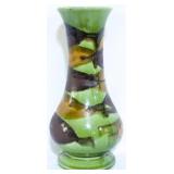 Green Ceramic Mottled Paint Vase 11"
