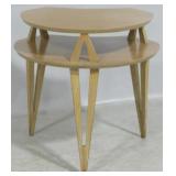 Vintage 2 tier biomorphic end table