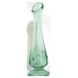 Fenton Green Swung Vase - 8.5" tall