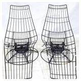 Pair Homecrest wire banana chairs
