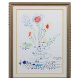 SUMMER BOUQUET LITHOGRAPH BY PABLO PICASSO