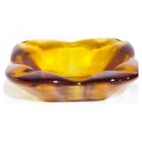 Amber Ashtray 2x7x7