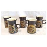 Vintage Denby Samarkand Brown 4" Tall Grandmugs