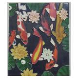 Vintage Painted Coyfish Wall Art 16x13