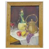 Framed art on board 18.5x15