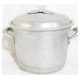 Hammered Aluminum Ice bucket 8.5x10x9