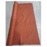 58" long bolt mid century burnt orange fabric