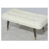 Crawford Mfg Co Mid-century tufted top bed bench